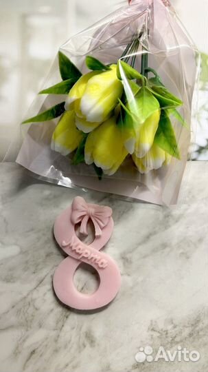 Букет тюльпанов из мыла