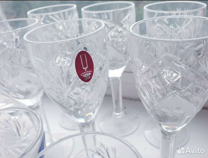 Рюмки на ножке хрусталь Борисов