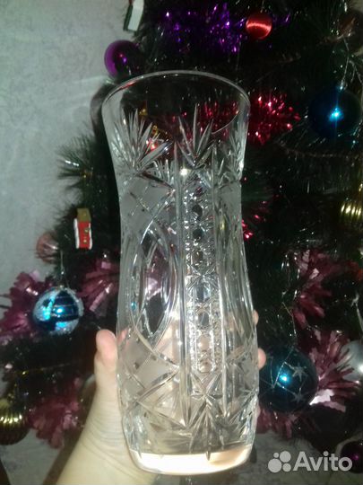 Ваза хрустальная