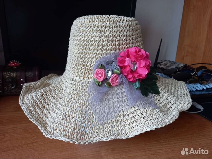 Шляпа из рафии Летняя