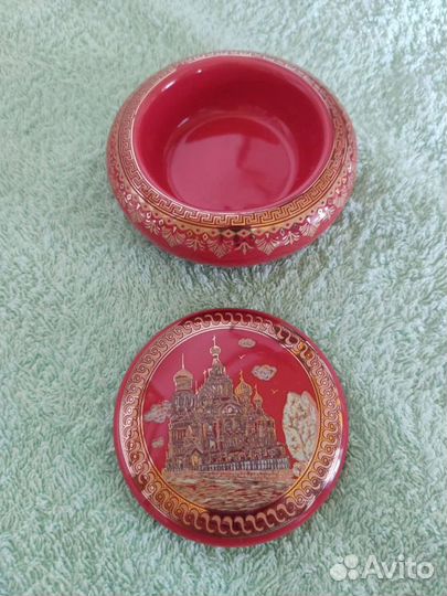 Сувенир шкатулка новая керамическая