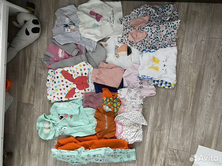 Детские вещи пакетом для девочек 74 80