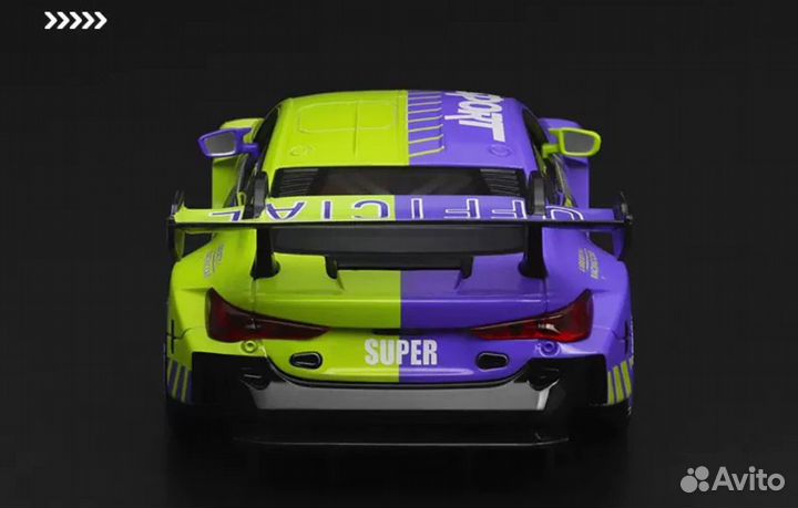 Модель автомобиля BMW M4 GT3 1/24 металлическая