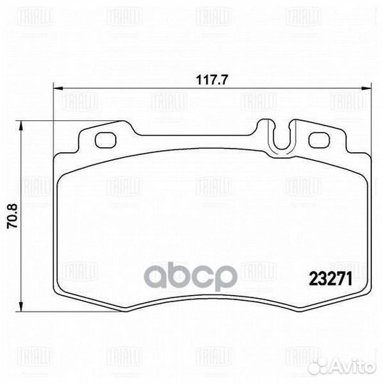 Колодки торм. для а/м Mercedes ML (W163) (98)