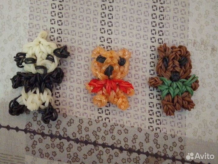 Медведи из резинок