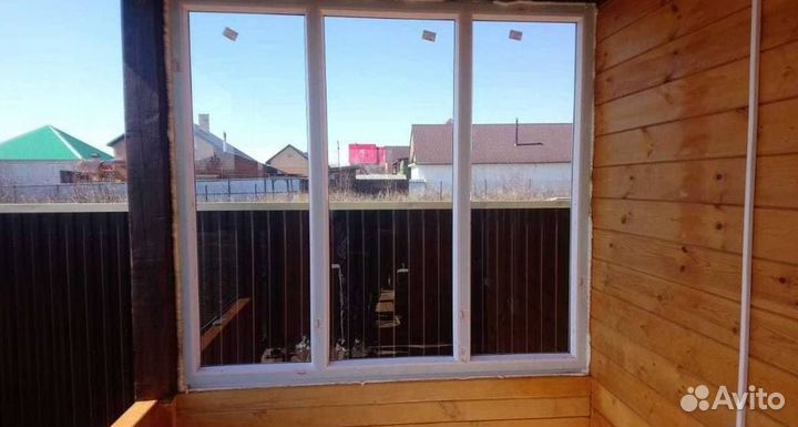 Остекление окон и балконов пвх