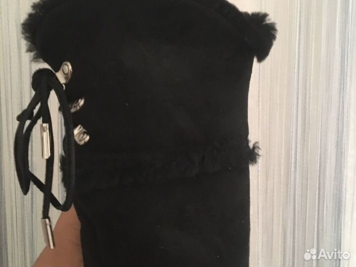 Зимние женские сапоги 38 натуральная замша