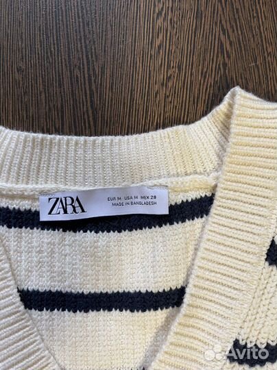 Жилет женский белый zara