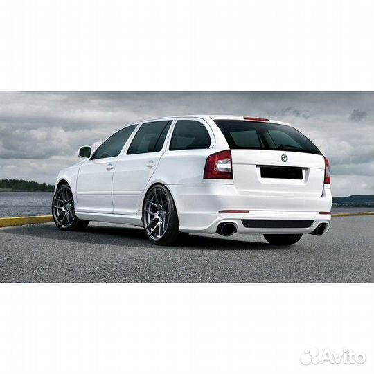 Задняя накладка Skoda Octavia A5 FL combi