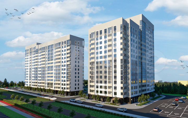 2-к. квартира, 60,3 м², 13/17 эт.