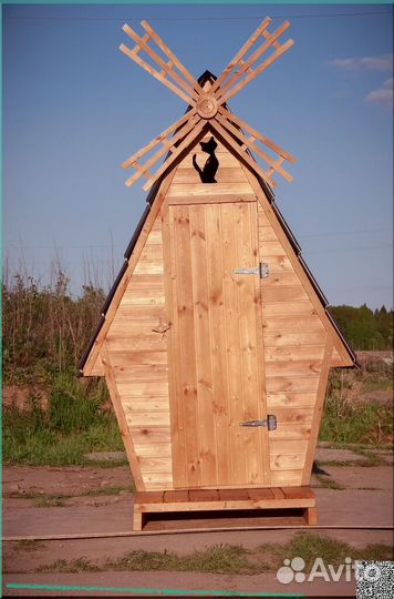Уличный туалет деревянный BAG333