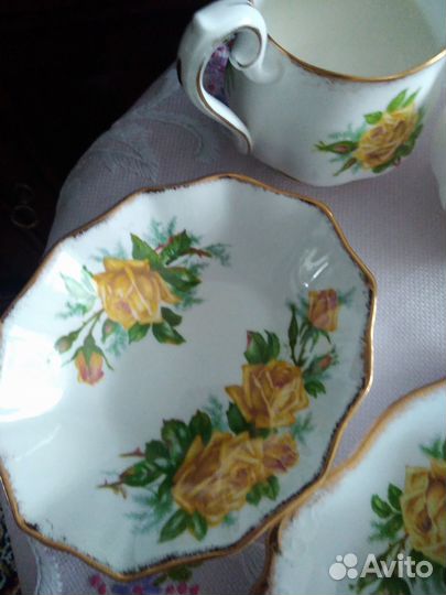 Чайные тройки,бульонная пара, тарелки Royal Albert