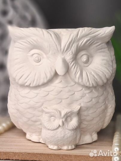 Декоративное кашпо статуэтка Сова подарки сувениры