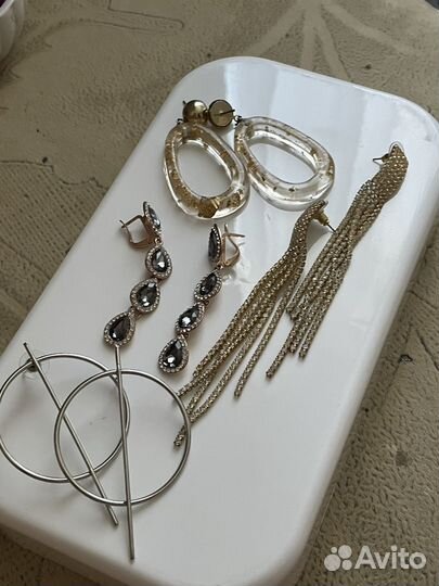 Серьги бижутерия набор