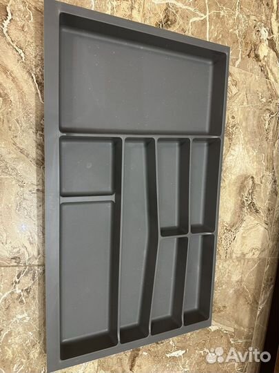 Лоток для столовых приборов серый 800