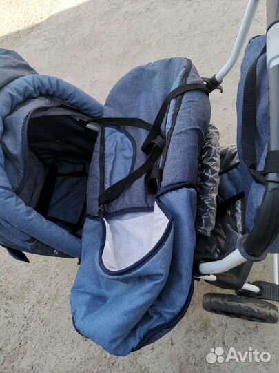 Коляска-трансформер Babyton Pillo OX Dark Blue