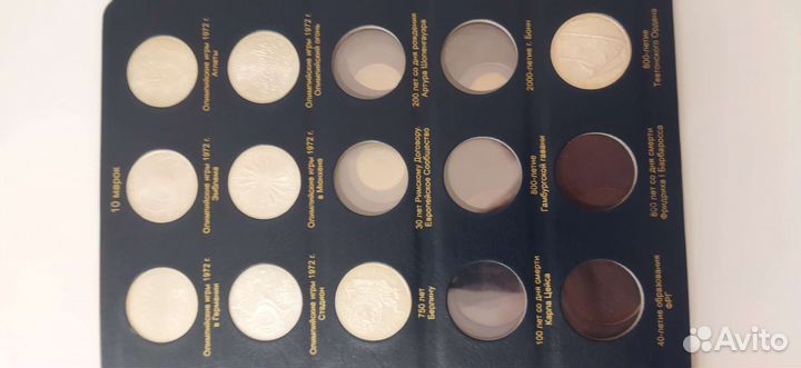 Альбом с монетами фрг (98 шт.)