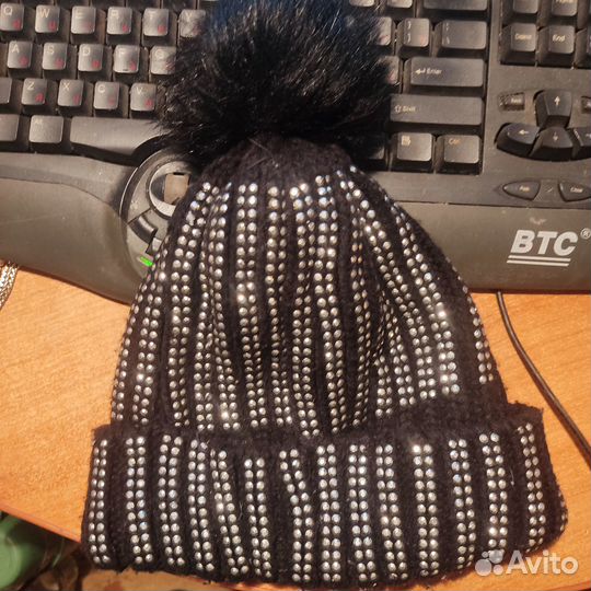 Комплект женская шапка зимние теплая