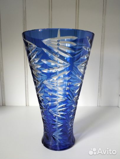 Ваза цветной хрусталь СССР