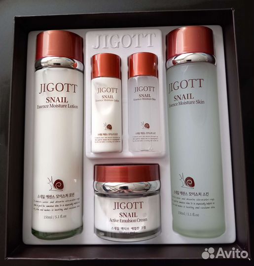 Набор с муцином улитки Jigott набор из 3 средств