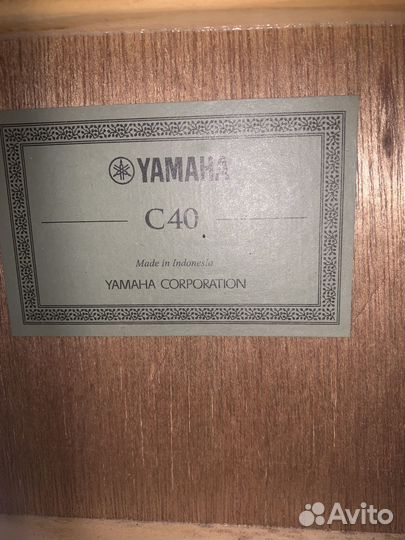 Гитара yamaha c40