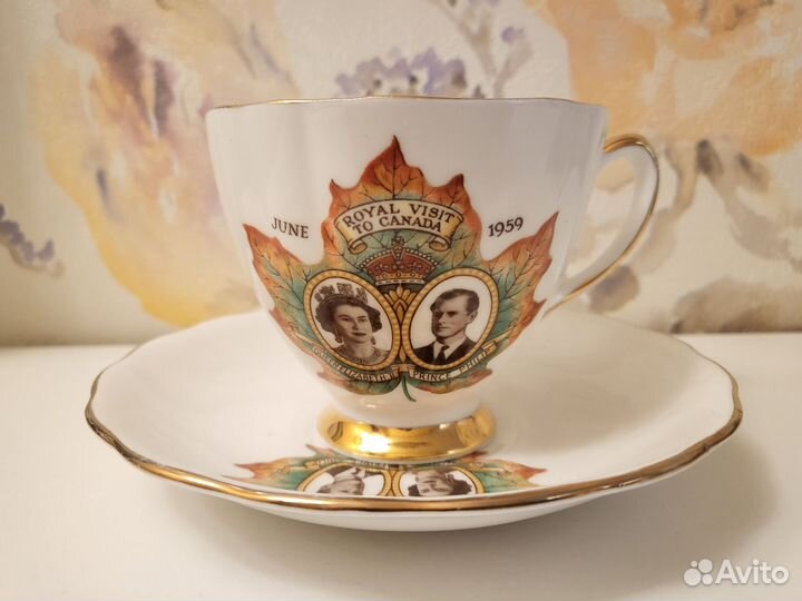 Чайная пара англия Елизавета II и принц Филипп