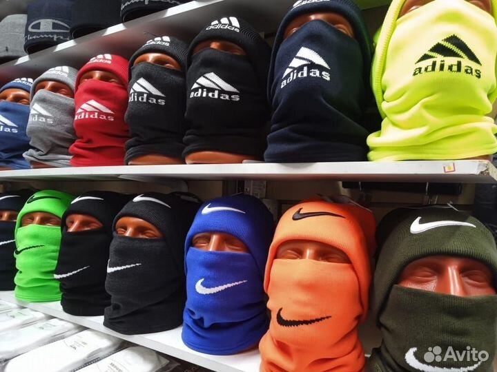 Мужская зимняя шапка+снуд