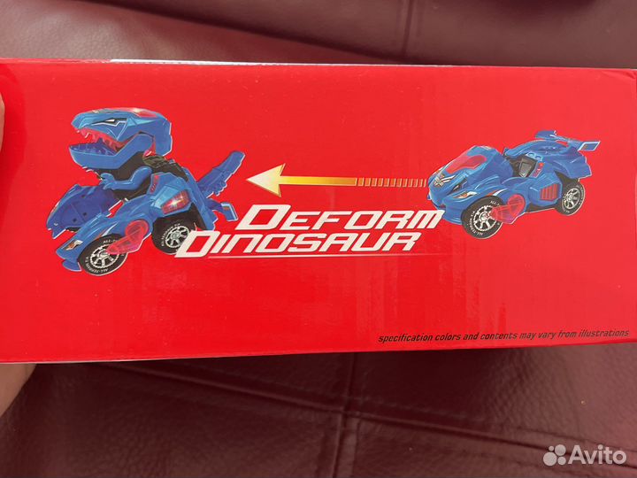 Динозавр трансформер свет звук ездит