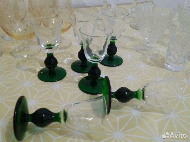 Фужеры и рюмки хрусталь ссср.Город Калинин