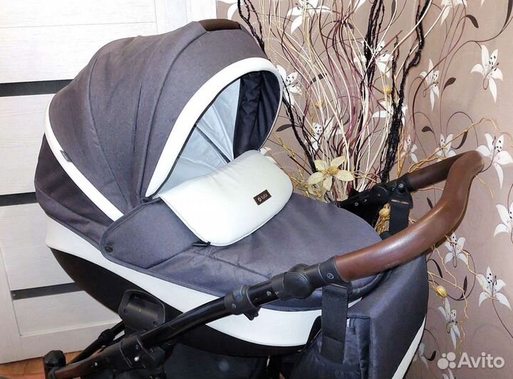 Коляска Tutis Nanni 3в1/2в1 серый+беж