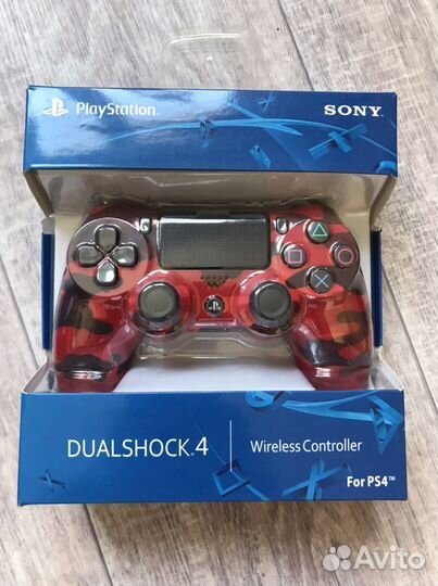 Геймпад sony PS4(Новый) хаки красный реплика