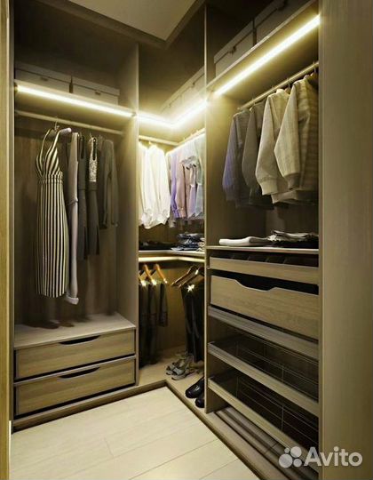 Гардеробная на заказ от производителя