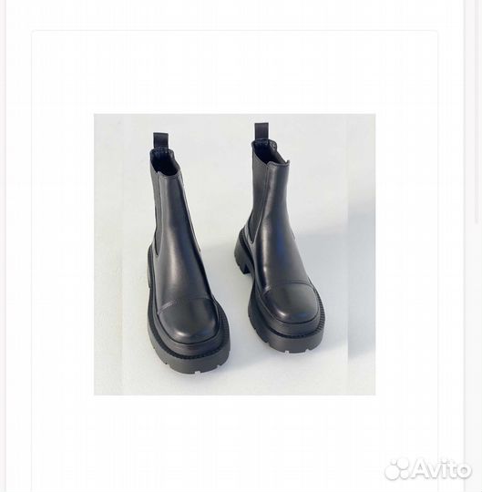 Сапоги челси кожанные 34р
