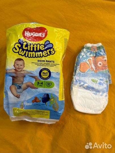 Трусики-подгузники для плавания huggies 7-15кг