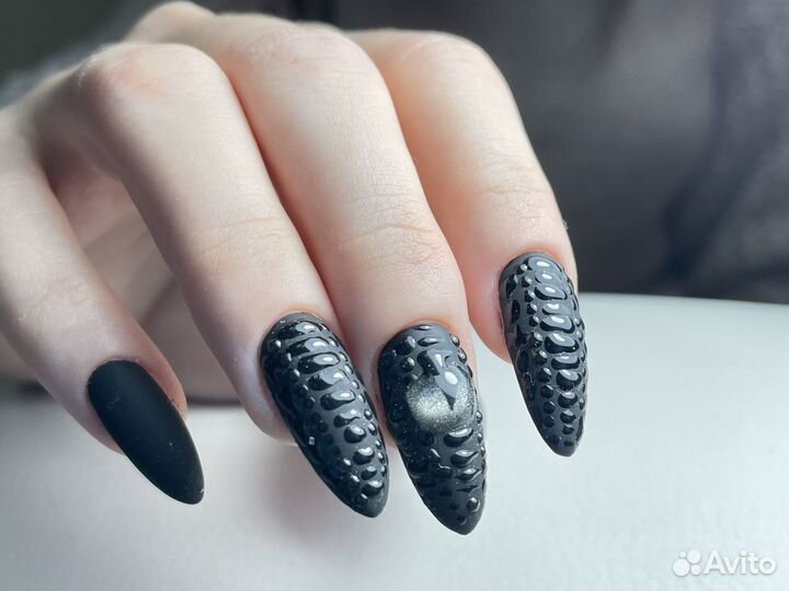 Наращивание, маникюр