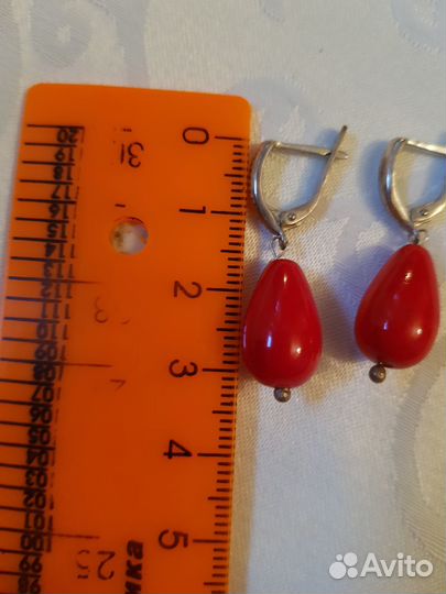Серьги серебро 925