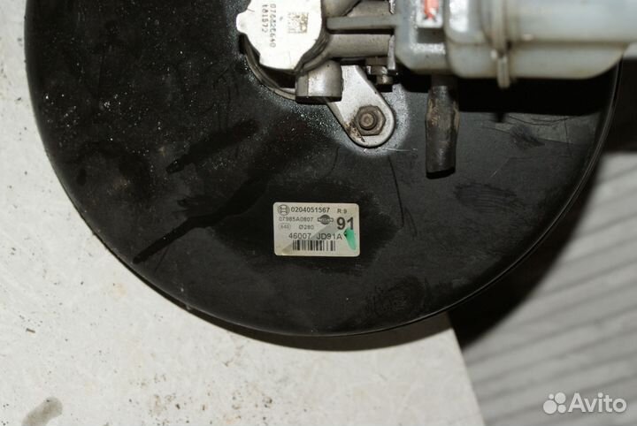 Вакуумный усилитель тормозов Nissan Qashqai J10