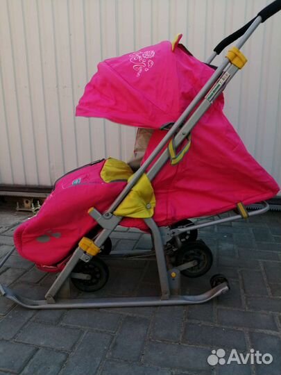 Детские санки коляска ника