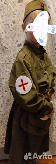 Прокат костюм (военная медсестра) Рост128-134