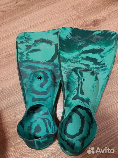 Ласты, примерно 30 размер+ очки