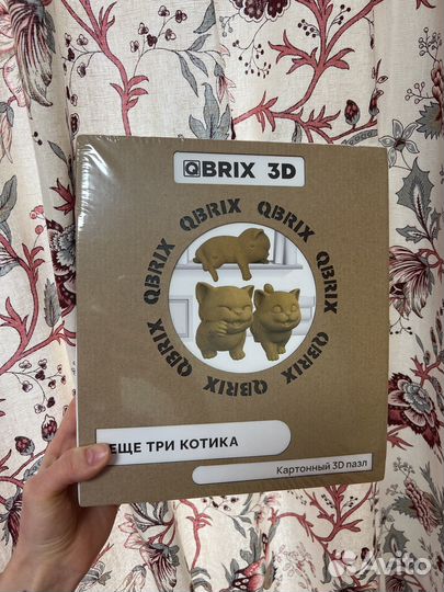 Картонный 3D конструктор qbrix