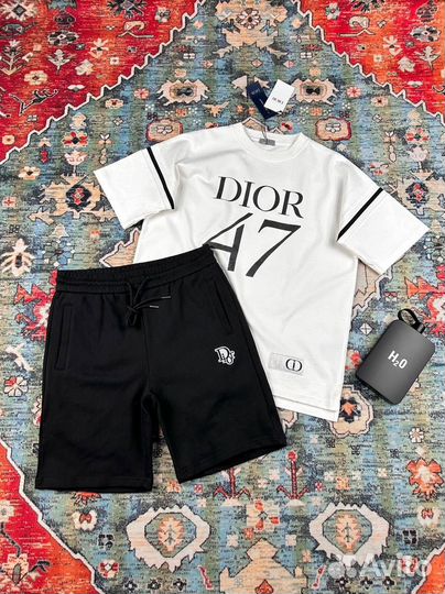 Dior шорты футболка