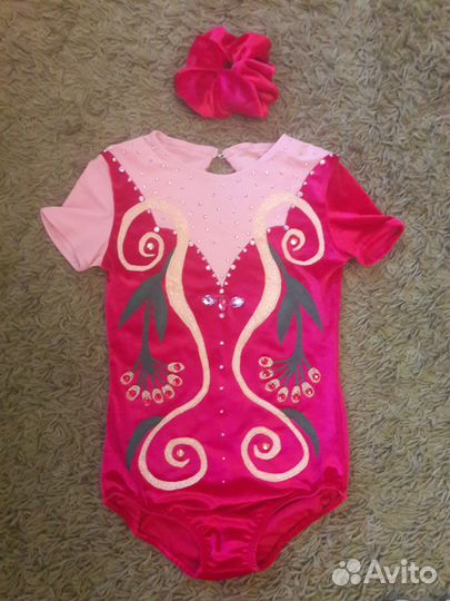 Купальник для спортивной аэробики, р.128-142,новый