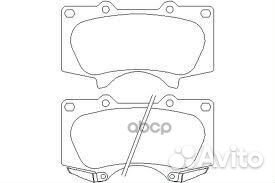 Колодки тормозные дисковые 0446560320 toyota