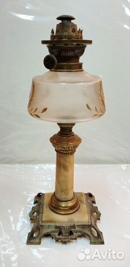Керосиновая лампа настольная Россия до 1917 года