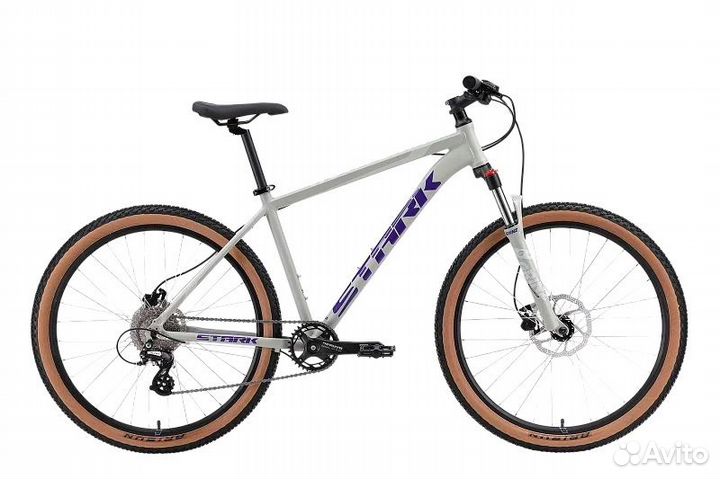 Велосипед Stark'24 Hunter 27.3 HD серый/фиолет