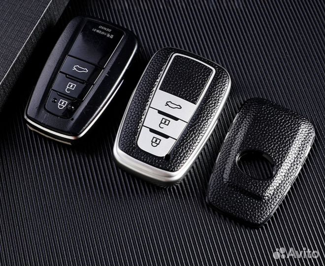 Чехол на не выкидной ключ TPU Toyota / Тойота green