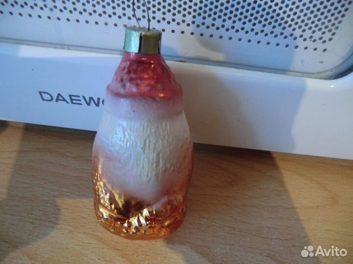 Елочная игрушка -дед мороз 8 см