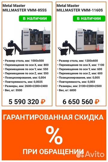 Фрезерный станок с чпу Metal Master VMM-855S