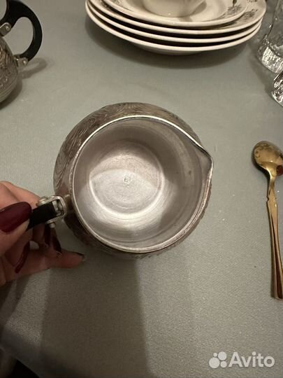 Сливочник и сахарница мельхиор